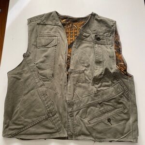 Utility Vest with Paisley Lining